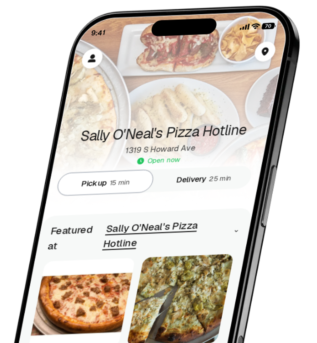 Sally O'Neal's Pizza Hotline app preview