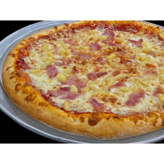 Ham and Pineapple Pizza.