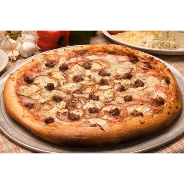 Beef Gorgonzola Pizza.