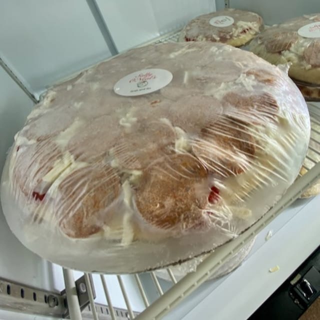 Frozen Pizza: 12" Pepperoni Pizza.