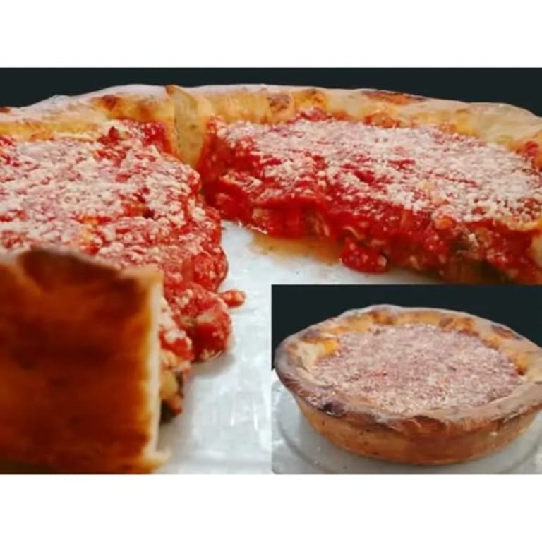 Indulge in Our Deep Dish Pizza