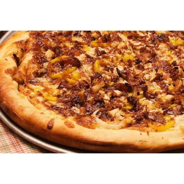 Chicken Barbecue Pizza & 1/2 & 1/2 Pizza.